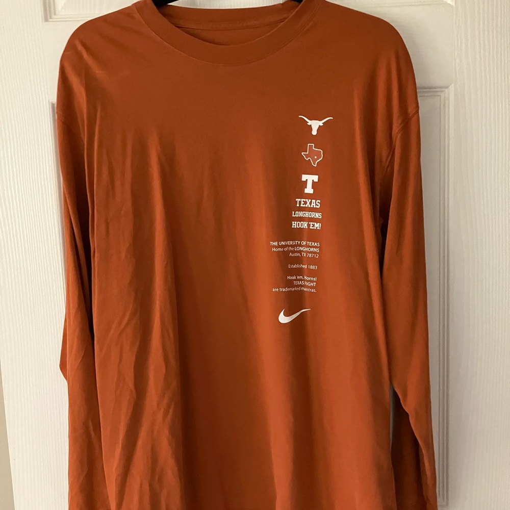 Nike Men's Texas Longhorns Burnt Orange Long Sleeve Tee